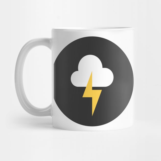 storm cloud icon. Vector illustration. by AraDesign